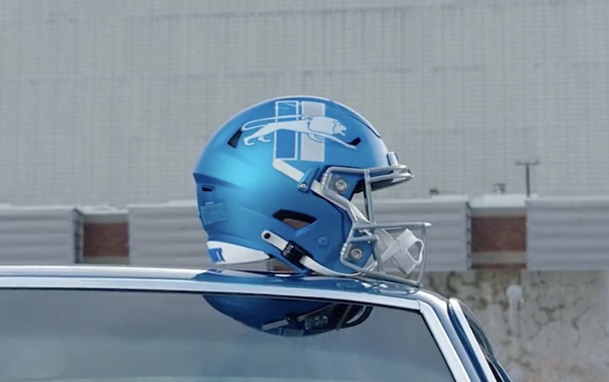 lions new helmet